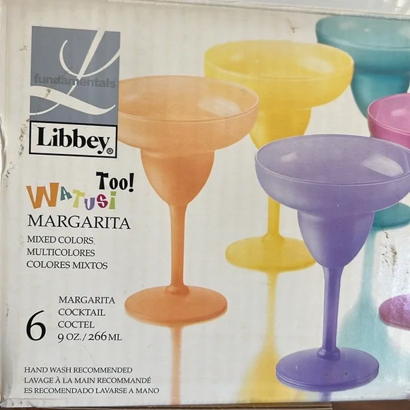 Libbey Multicolor6 Margarita Glasses - Picture 12 of 16